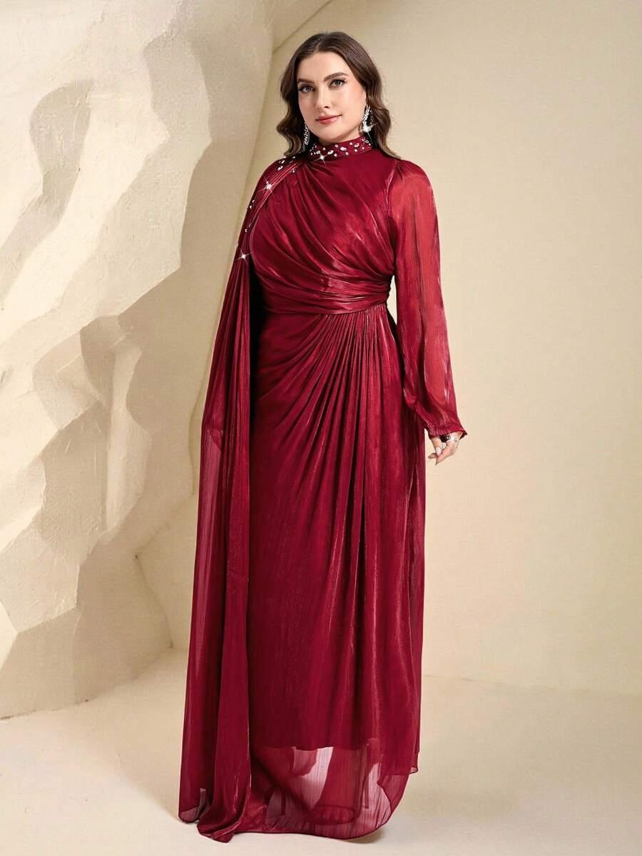 czerwona maxi sukienka