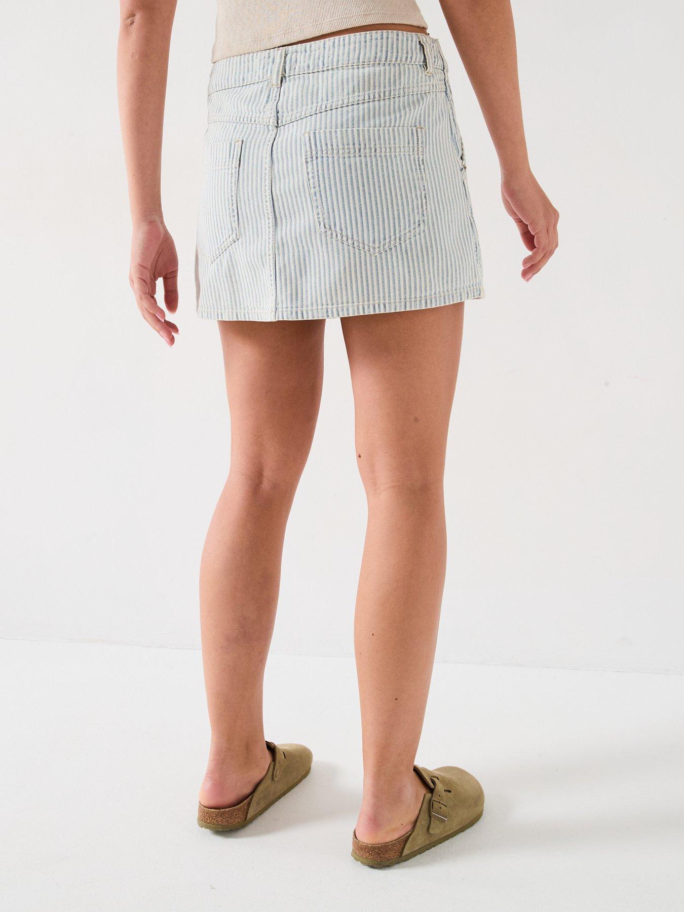 FREE PEOPLE SPÓDNICA MINI W PASKI 