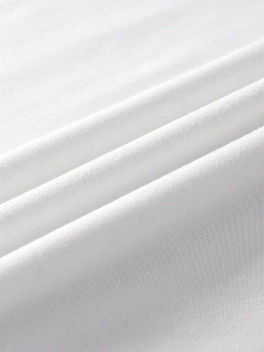 biały t-shirt v neck 
