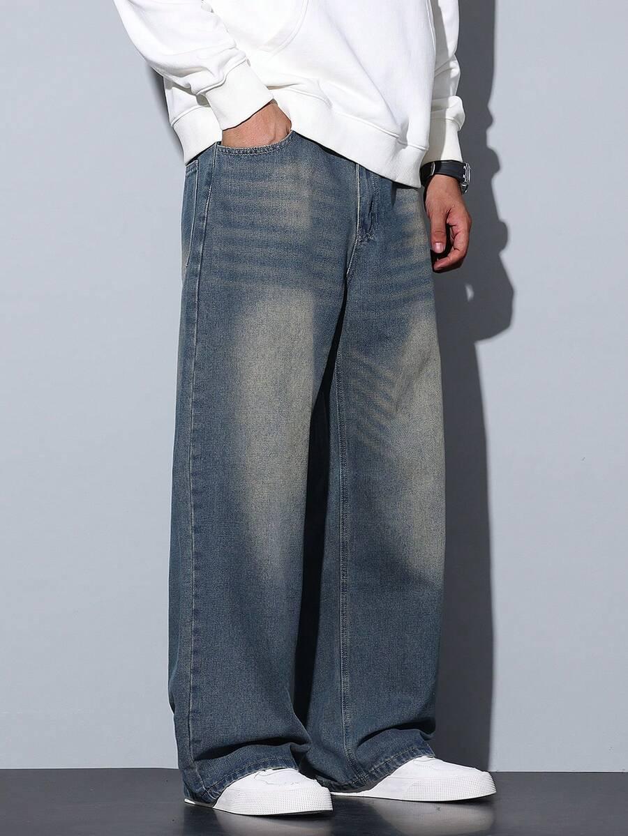 szare spodnie jeans