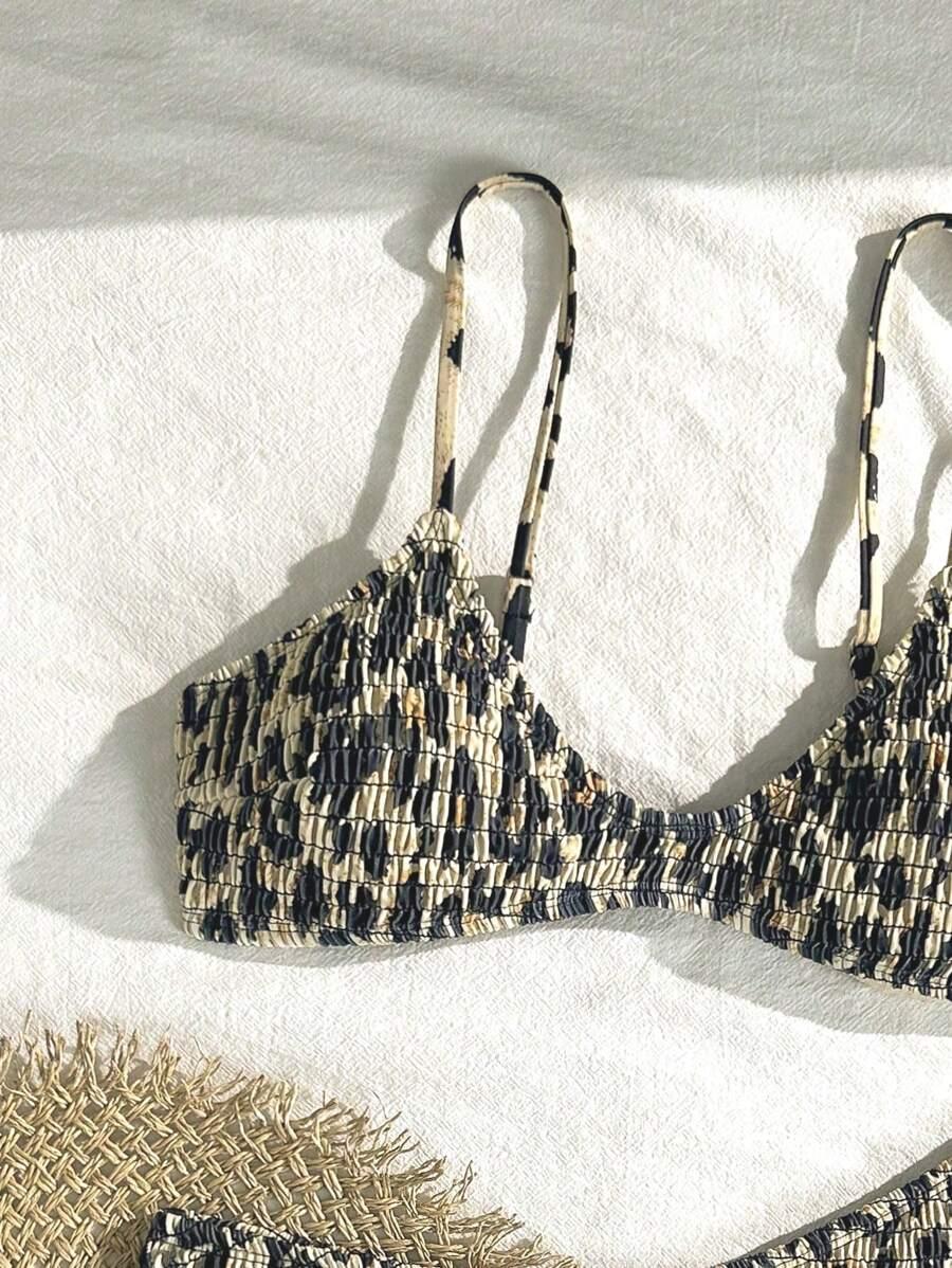 DWUCZĘŚCIOWY STRÓJ KĄPIELOWY ANIMAL PRINT