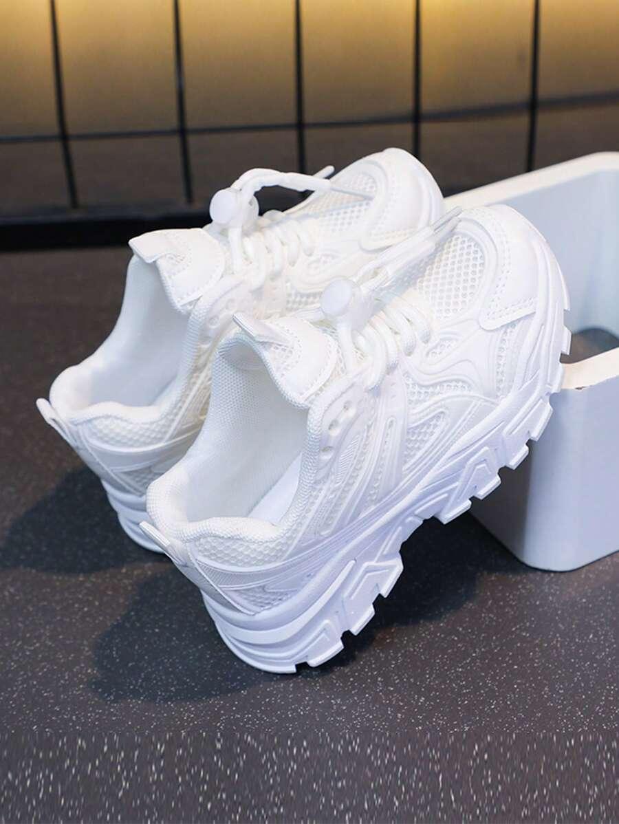 BIAŁE SZNUROWANE BUTY SPORTOWE