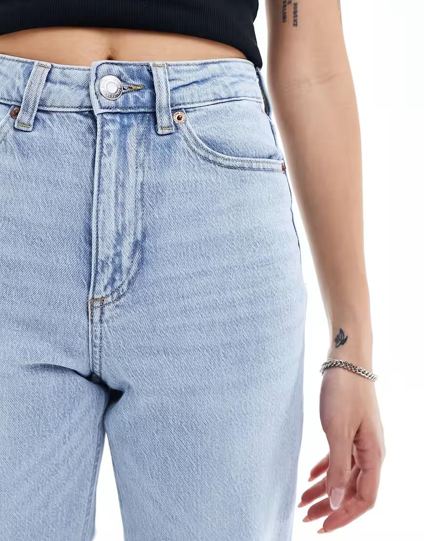 spodnie mom jeans wysoki stan