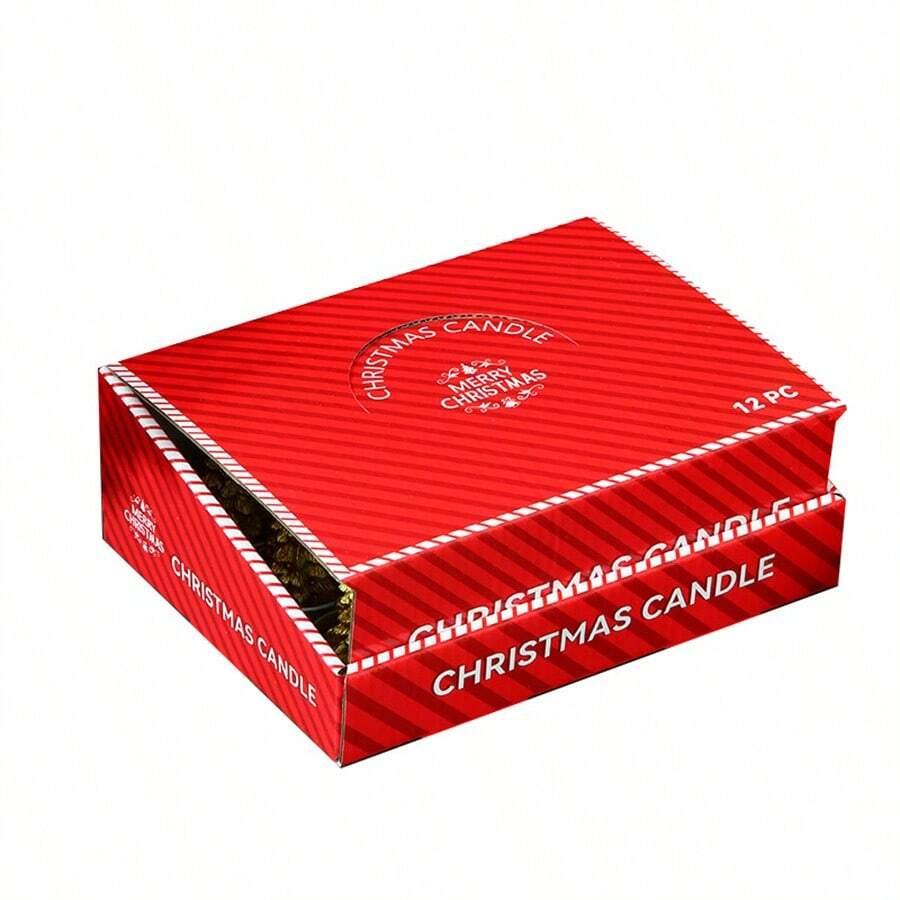 świeczka z motywem świątecznym 12-pack