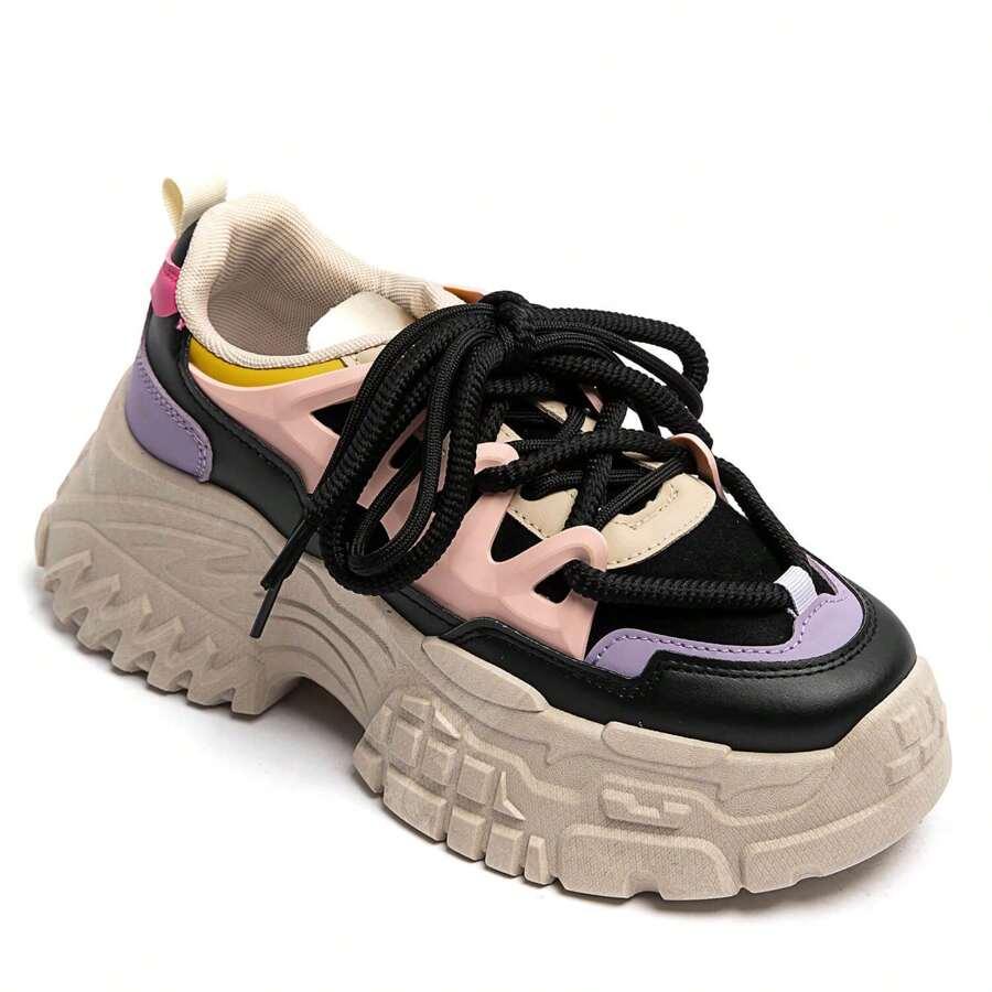 WIELOKOLOROWE BUTY WIĄZANIE 
