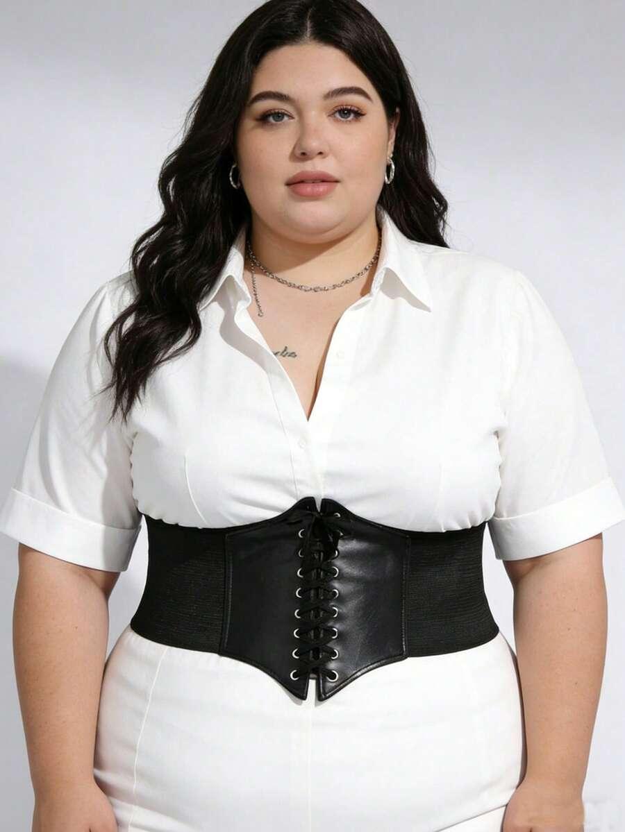 czarny GORSET MODELUJĄCY 