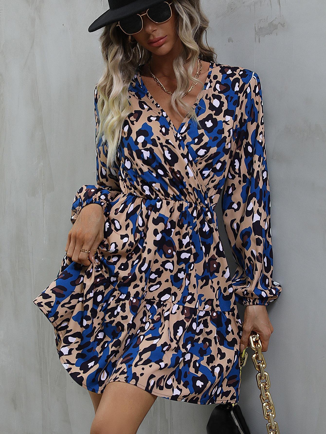mini sukienka animal print