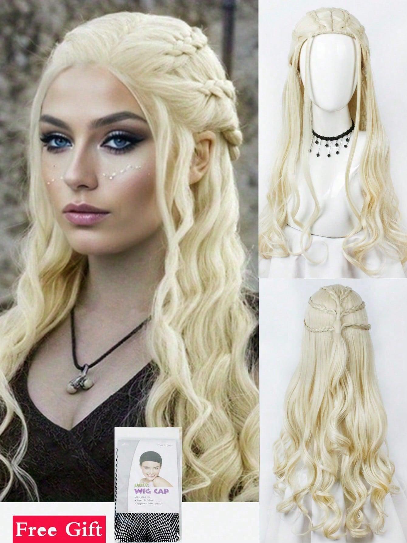 blond sztuczne włosy 