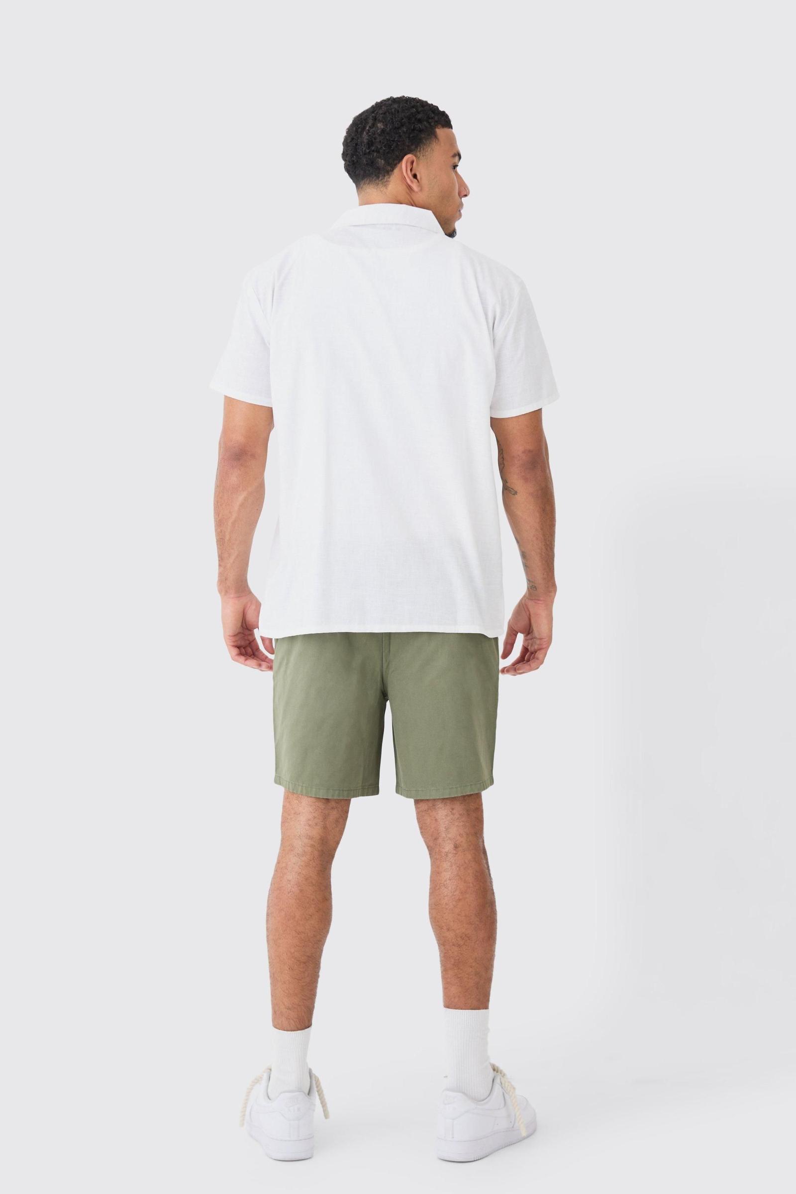 khaki spodenki kieszenie