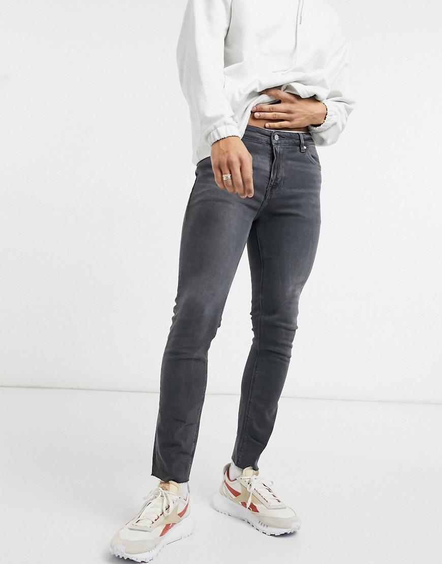 SZARE SPODNIE JEANS RURKI
