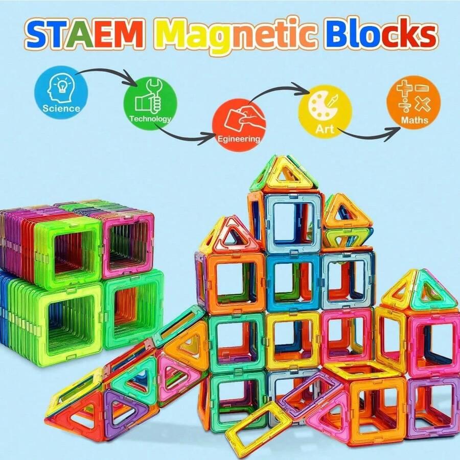 KOLOROWE MAGNETYCZNE KLOCKI 48szt.