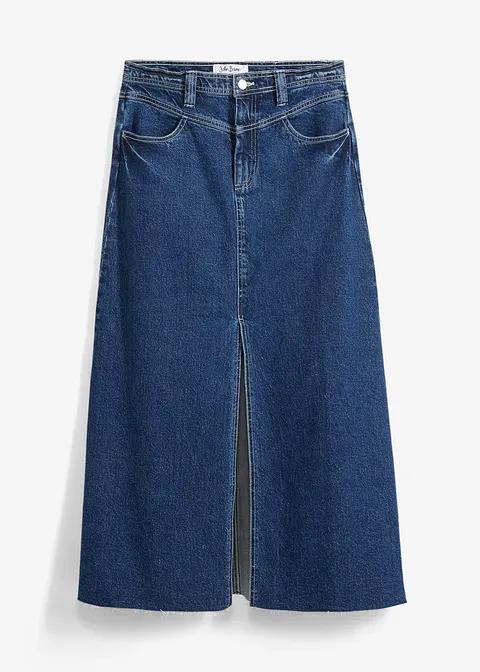 NIEBIESKA MAXI SPÓDNICA JEANS 