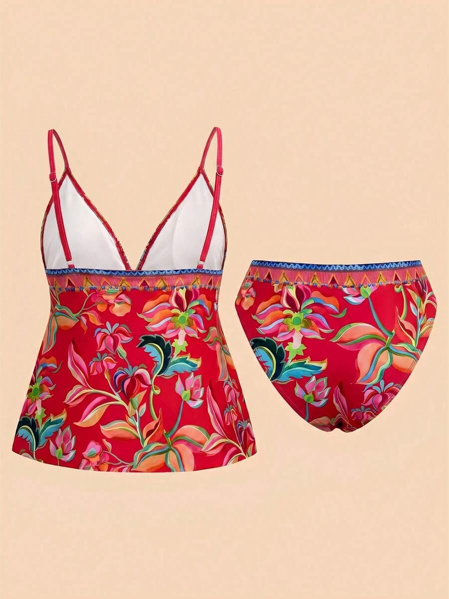 komplet tankini wzór