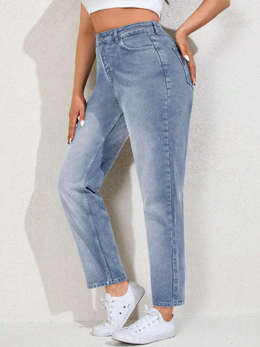 SPODNIE MOM JEANS