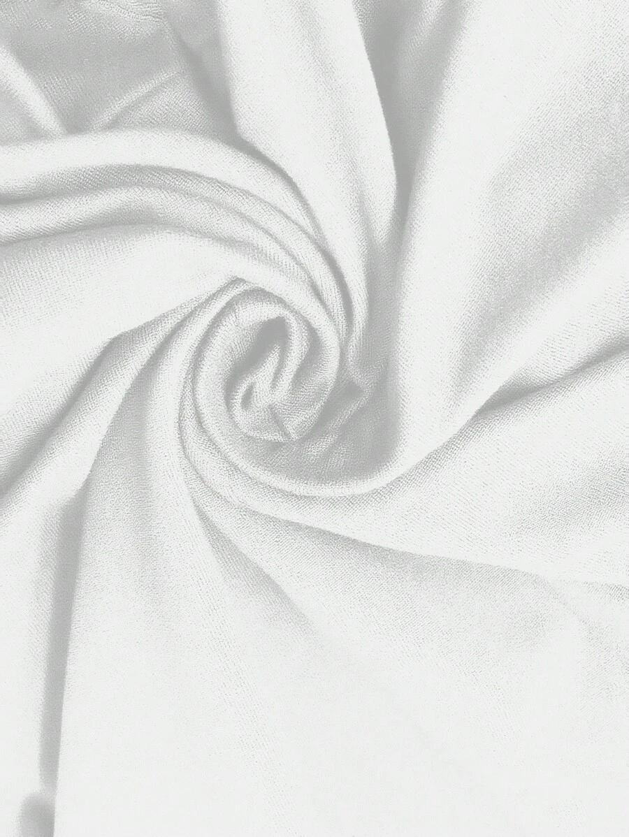 BIAŁY T-SHIRT V NECK