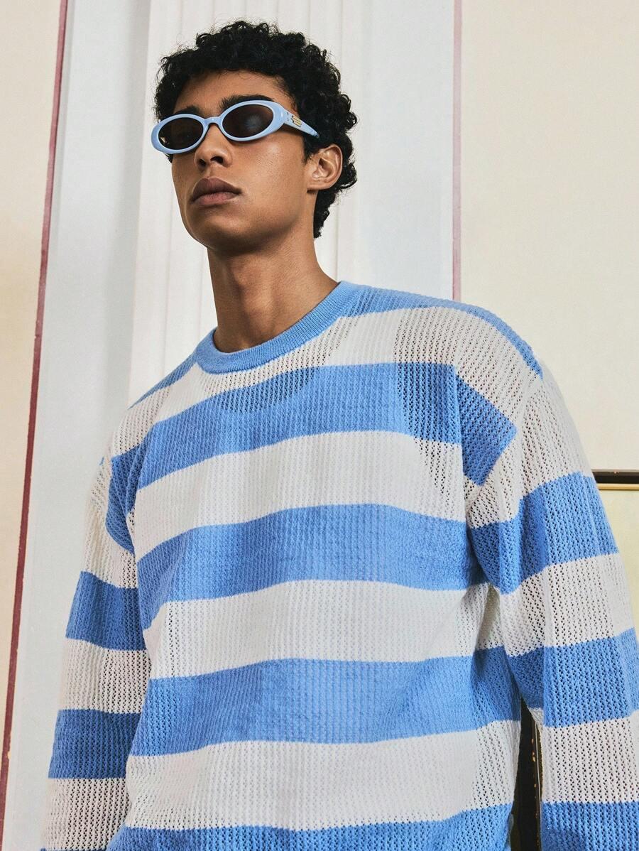 SWETER MĘSKI W PASKI