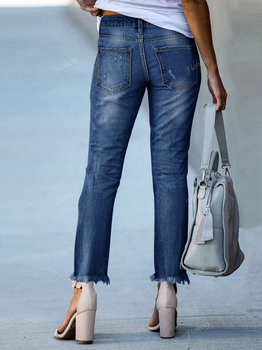 NIEBIESKIE SPODNIE JEANS