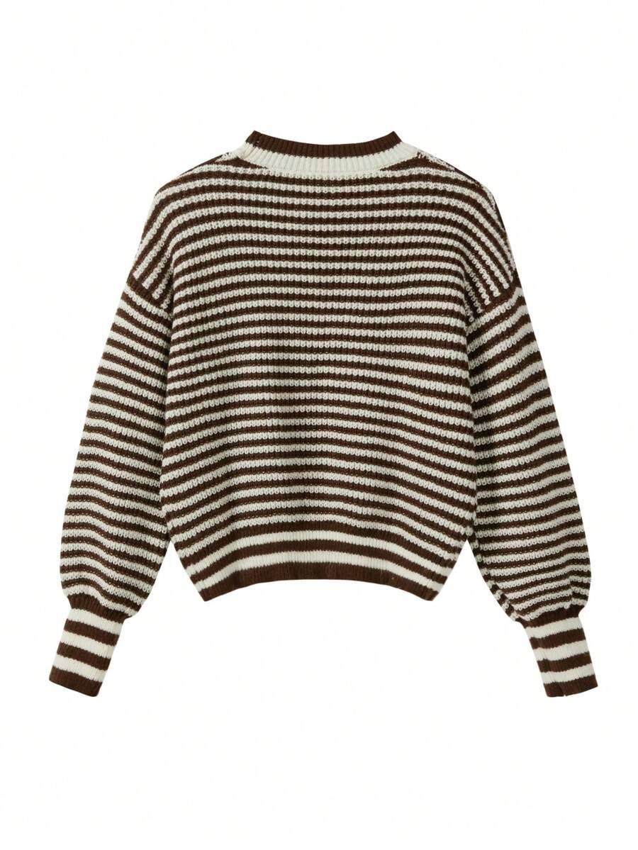 SWETER W PASKI KONTRAST