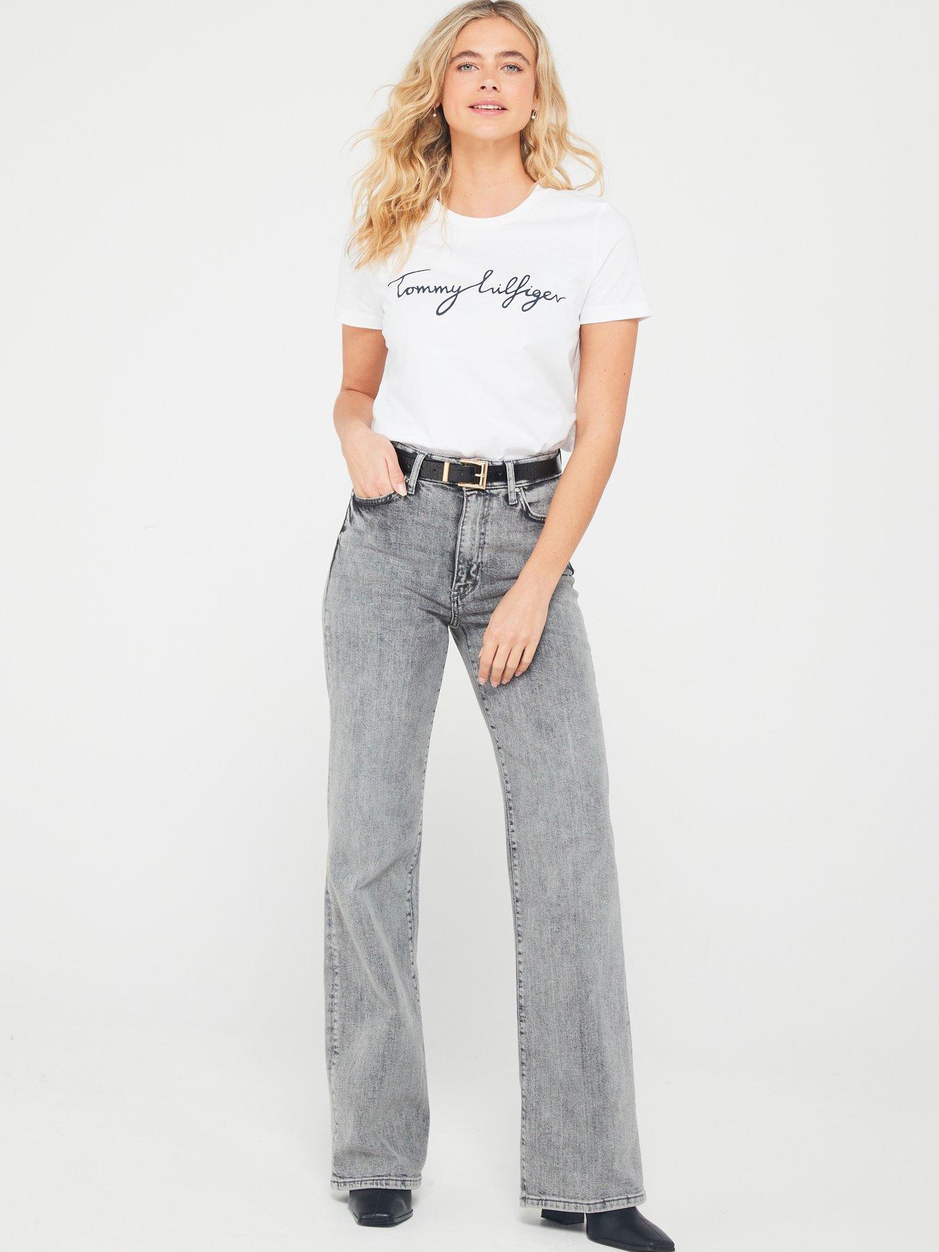 TOMMY HILFIGER T-SHIRT DAMSKI WW0WW24967 100