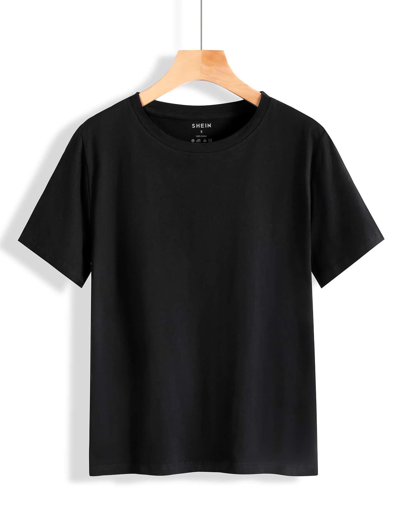 KLASYCZNY CZARNY T-SHIRT
