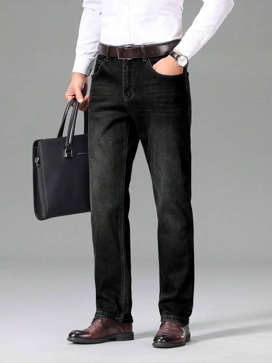 CZARNE SPODNIE JEANS