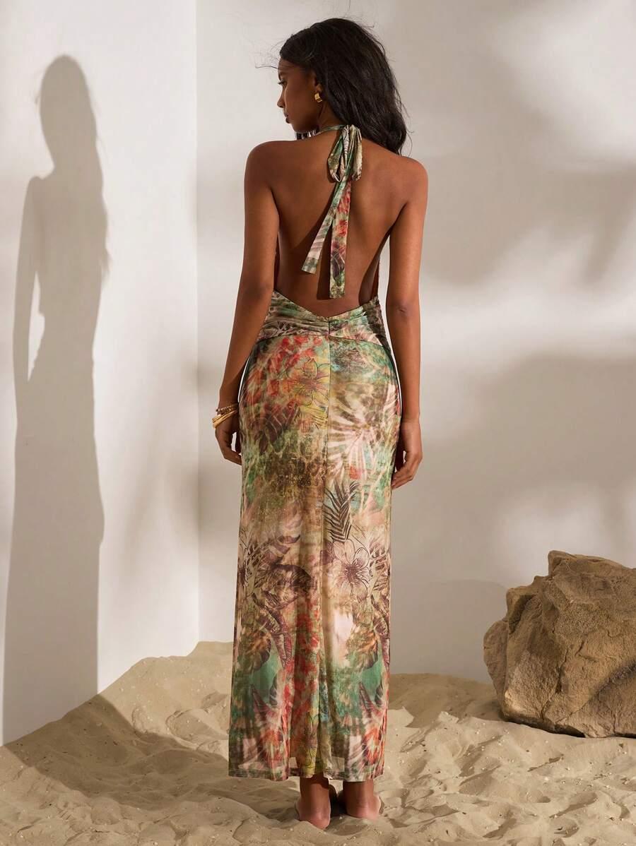 maxi sukienka print