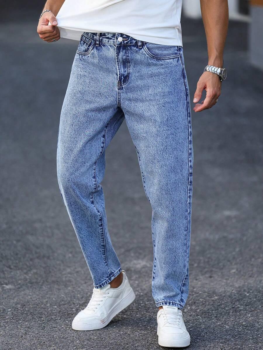 NIEBIESKIE SPODNIE JEANS