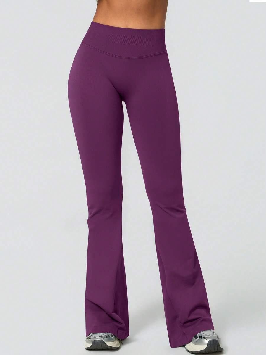 FIOLETOWE LEGGINSY CASUAL