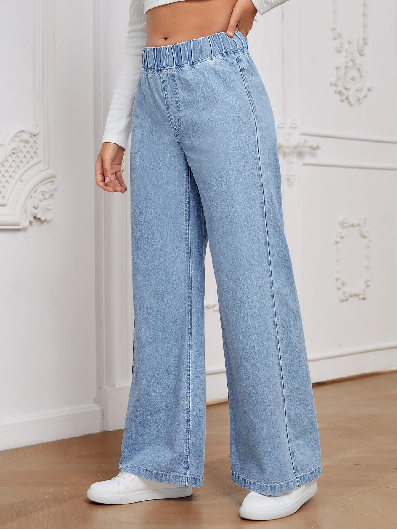 NIEBIESKIE SPODNIE JEANS 