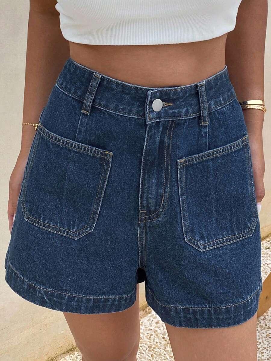 NIEBIESKIE SPODENKI JEANS