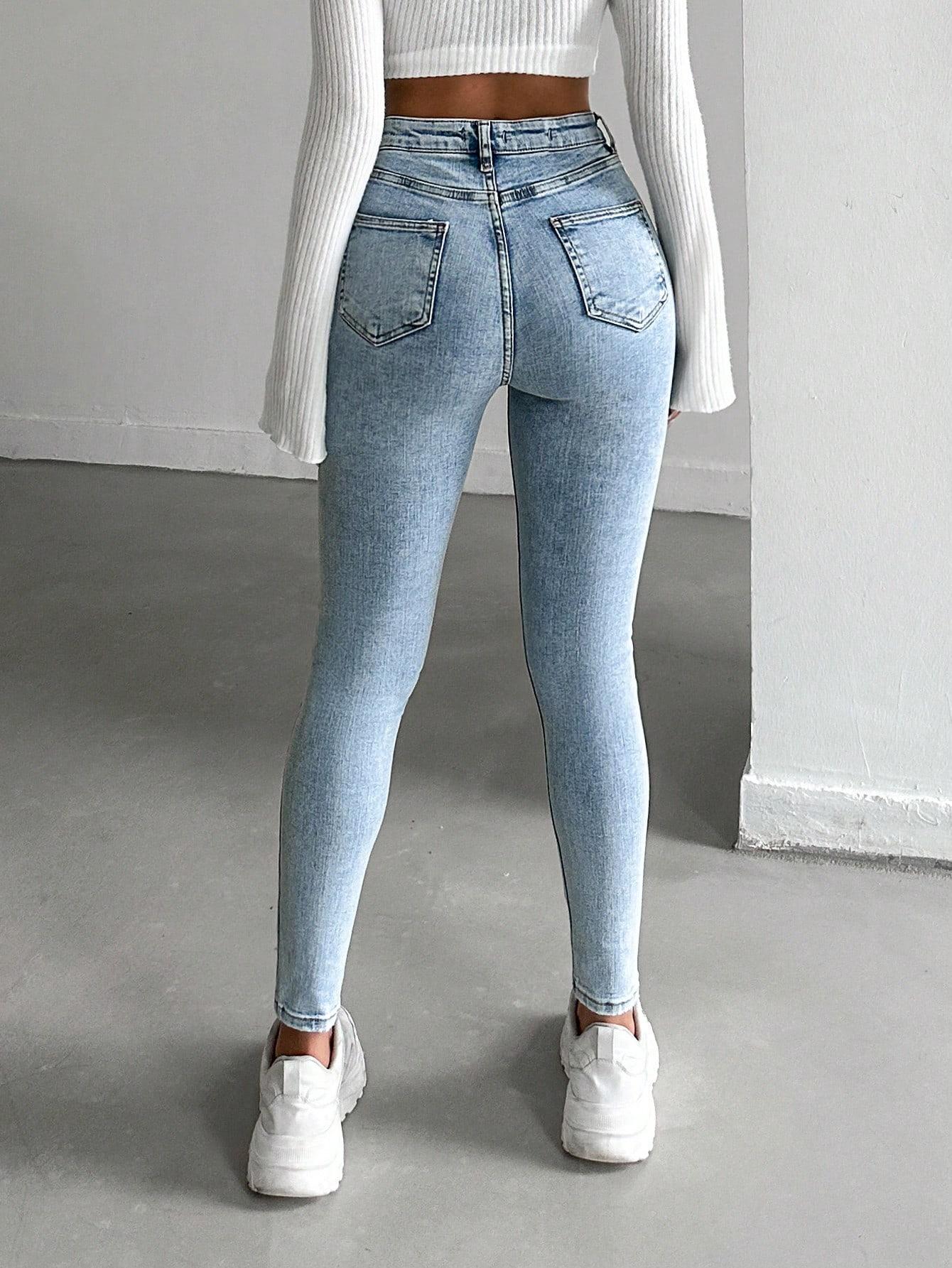 SPODNIE JEANS WYSOKI STAN