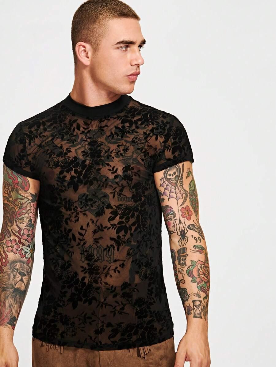 czarny t-shirt print