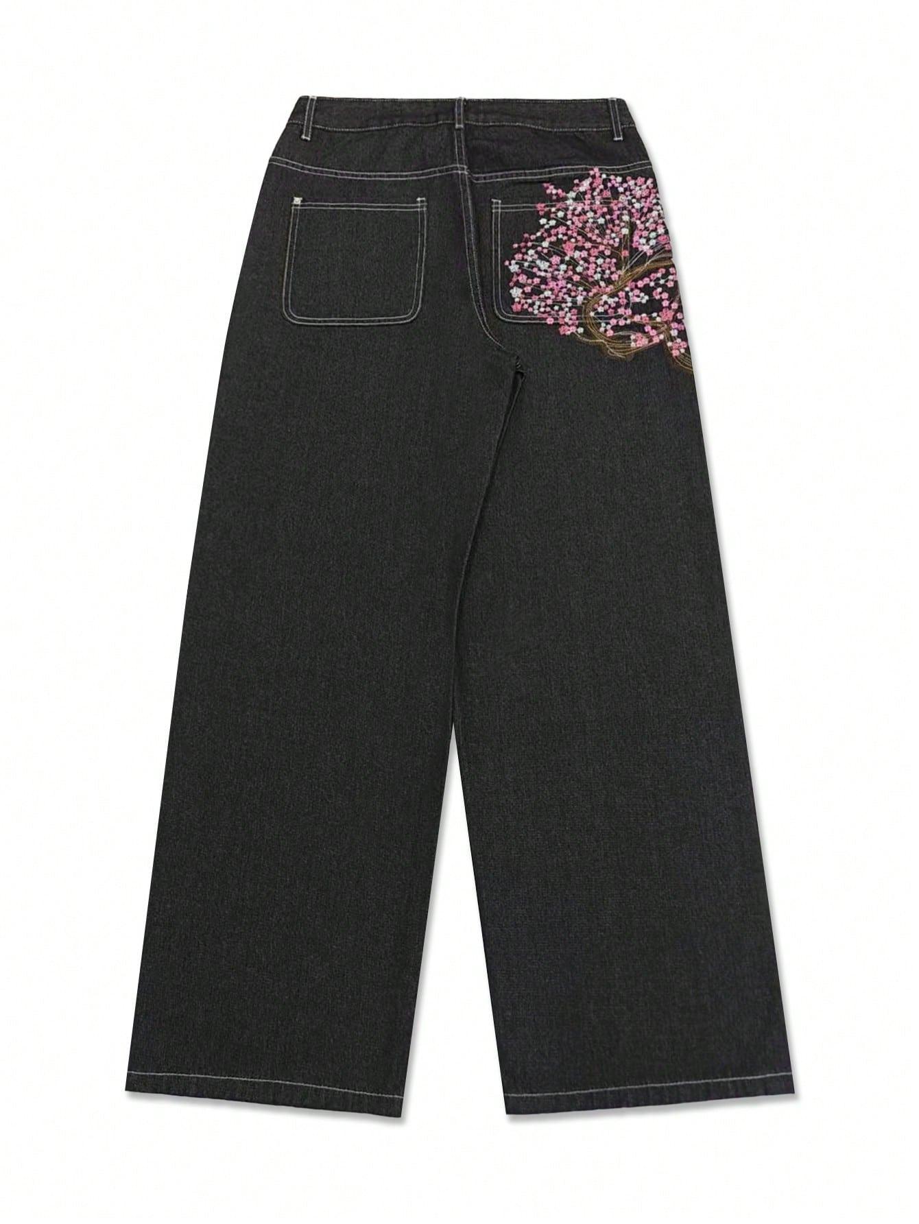 CZARNE JEANSY HAFT