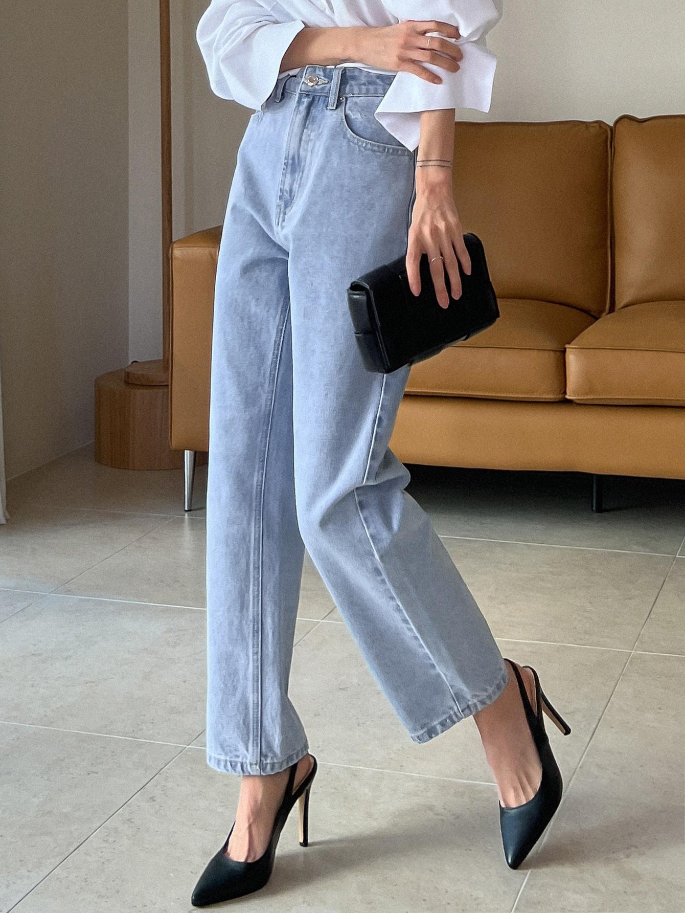 SPODNIE JEANS WYSOKI STAN