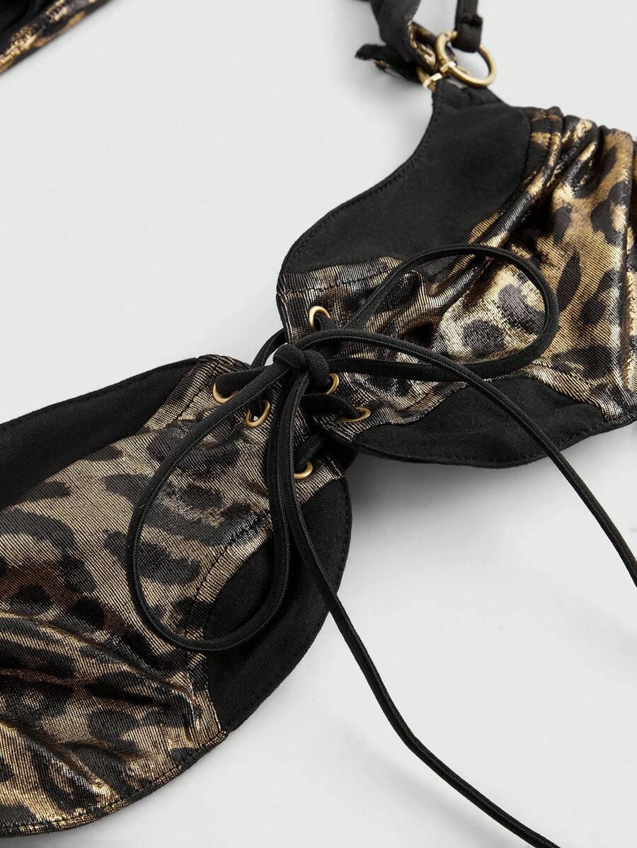 top z kapturem animal print