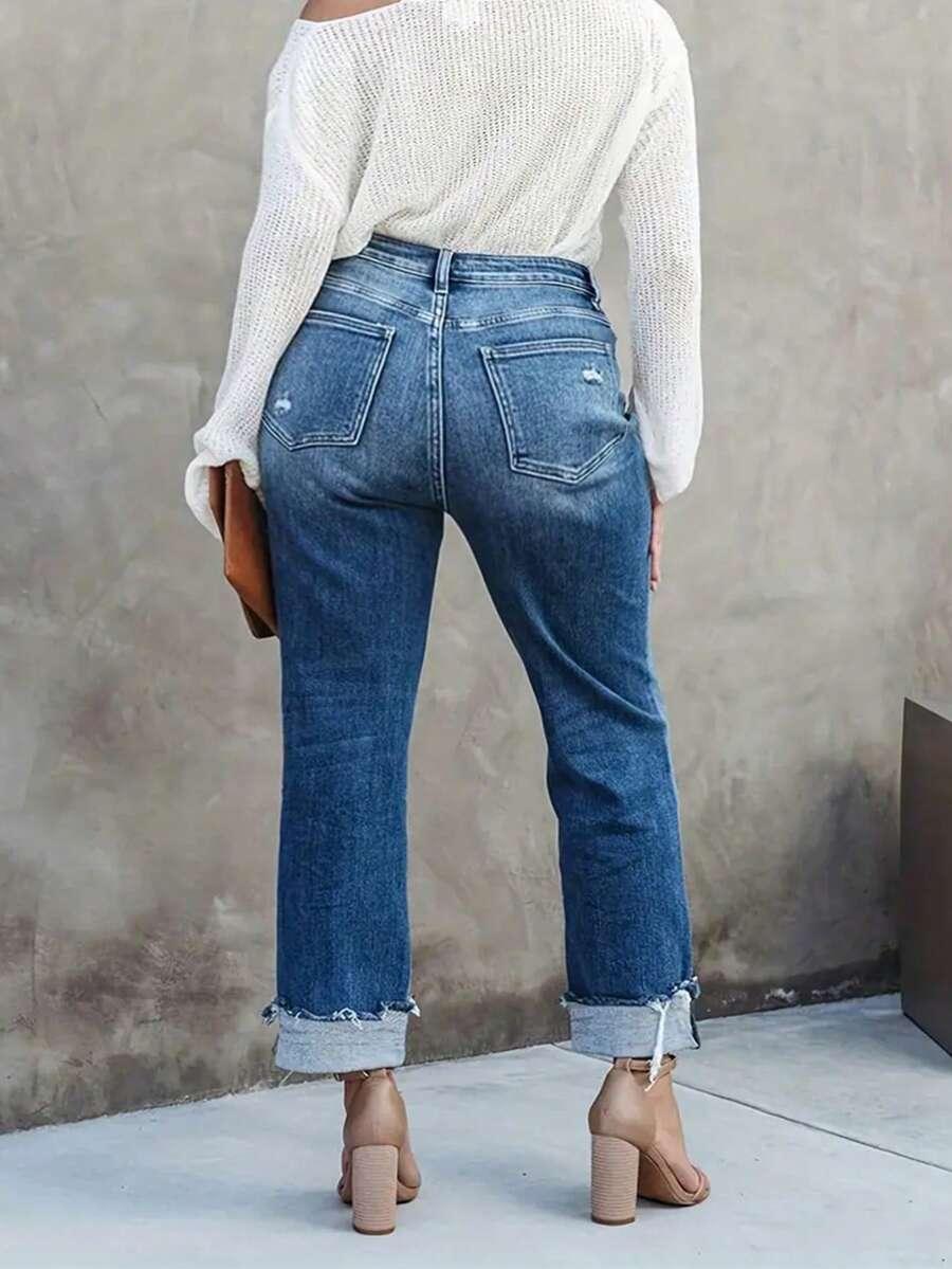 NIEBIESKIE SPODNIE JEANS