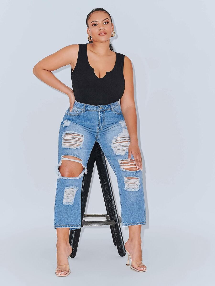 NIEBIESKIE SPODNIE JEANS