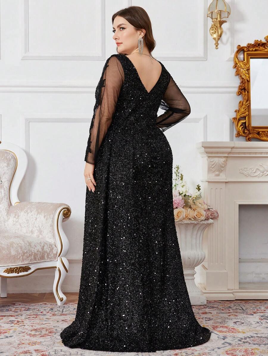 CZARNA MAXI SUKIENKA
