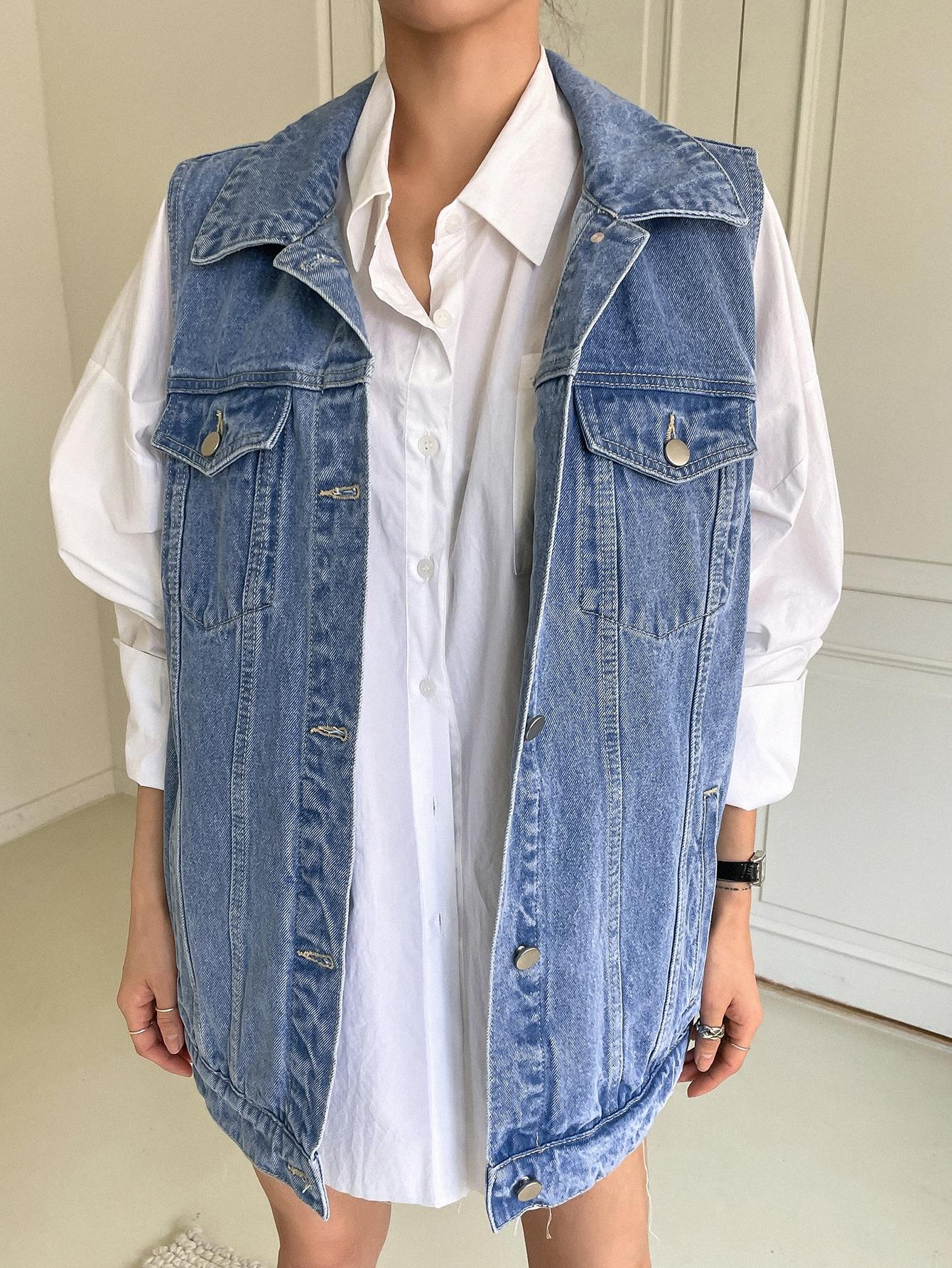 KAMIZELKA OVERSIZE JEANS