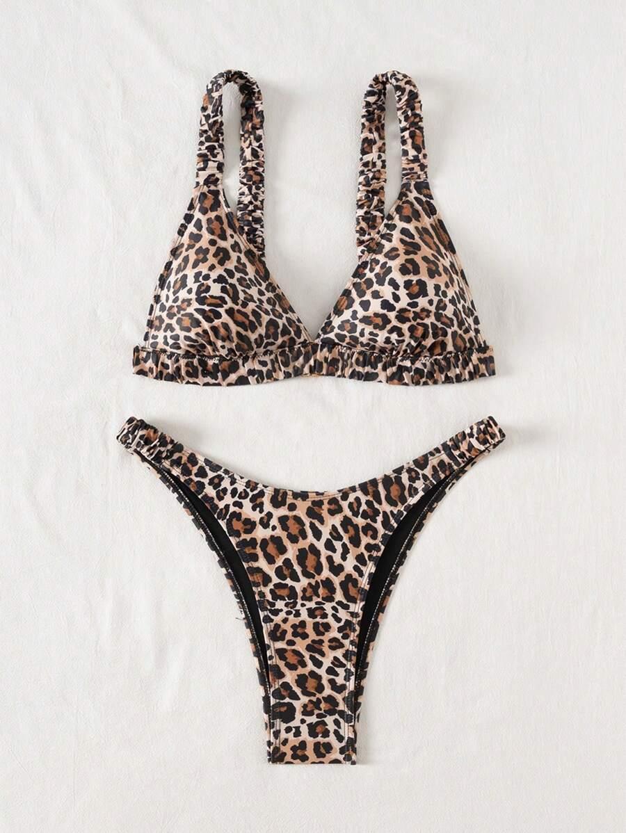 góra od bikini animal print