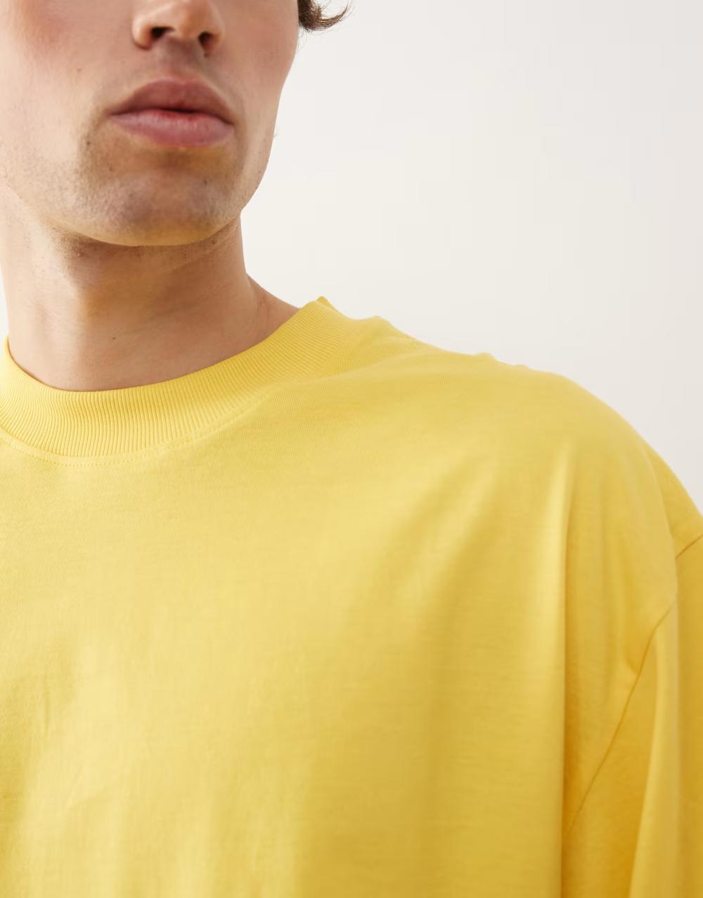 żółty t-shirt oversize