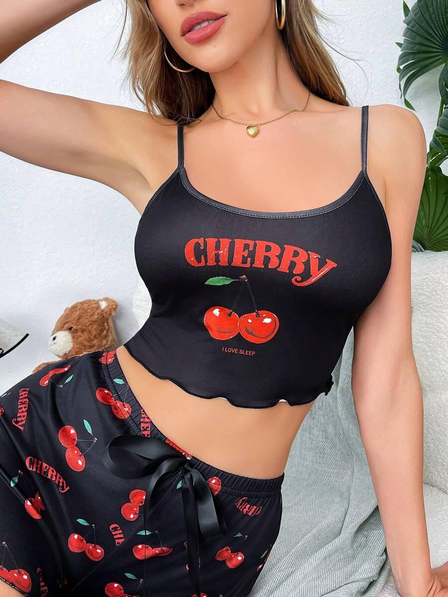 CZARNY TOP NADRUK