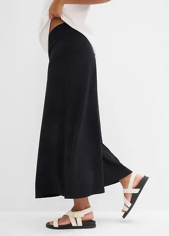 SPÓDNICA BAWEŁNIANA ROZKLOSZOWANA MIDI PLUS SIZE