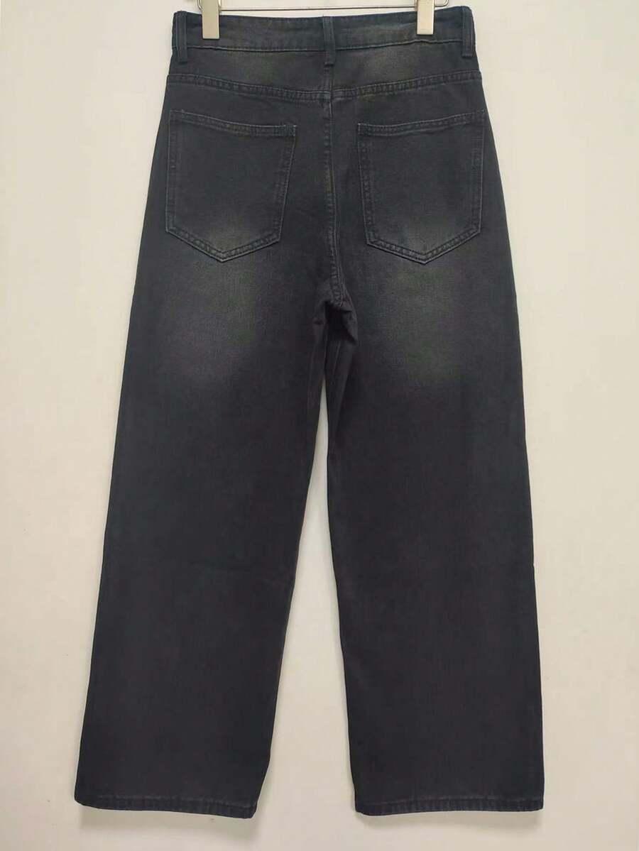 CZARNE SPODNIE JEANS