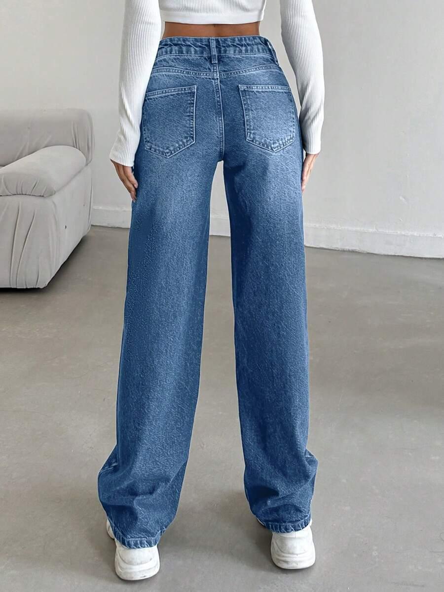 NIEBIESKIE SPODNIE JEANS