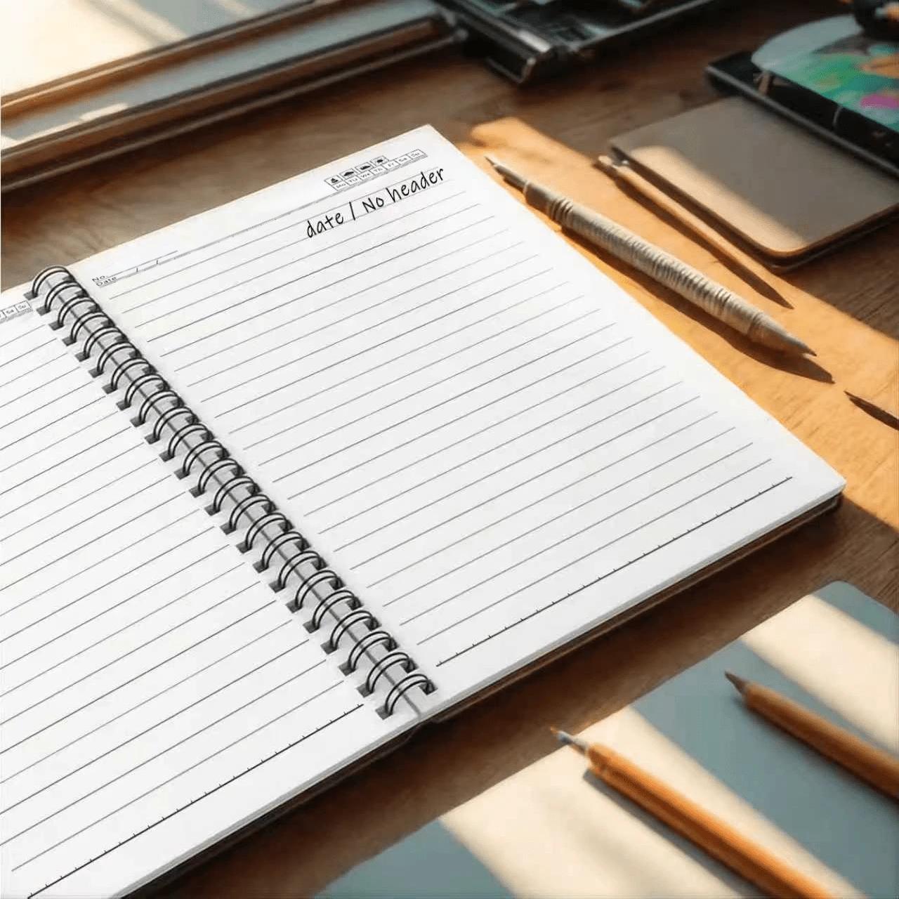 notes spiralny wzór