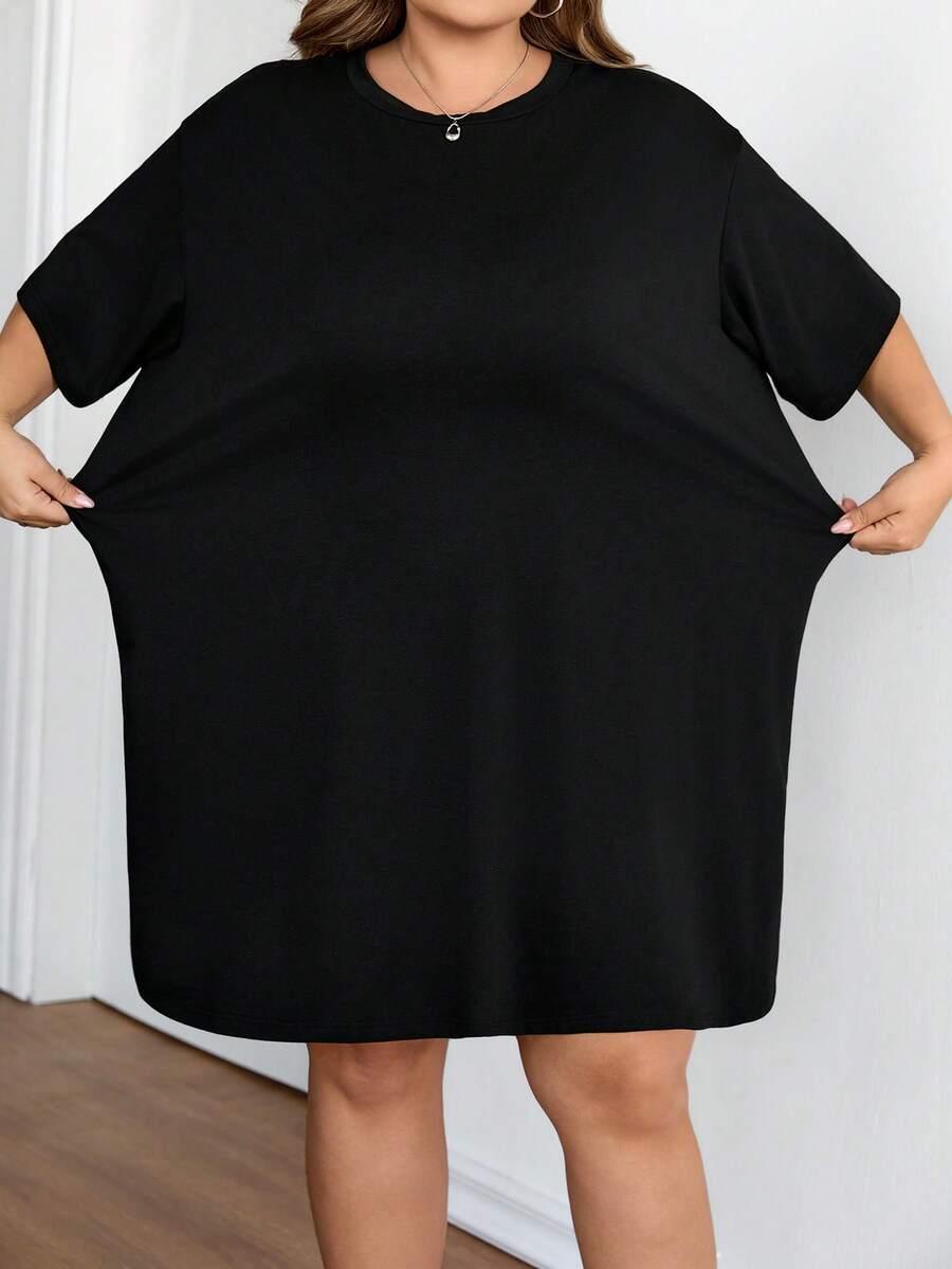 czarna sukienka oversize