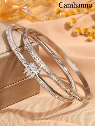 srebrna bransoletka 2-pack