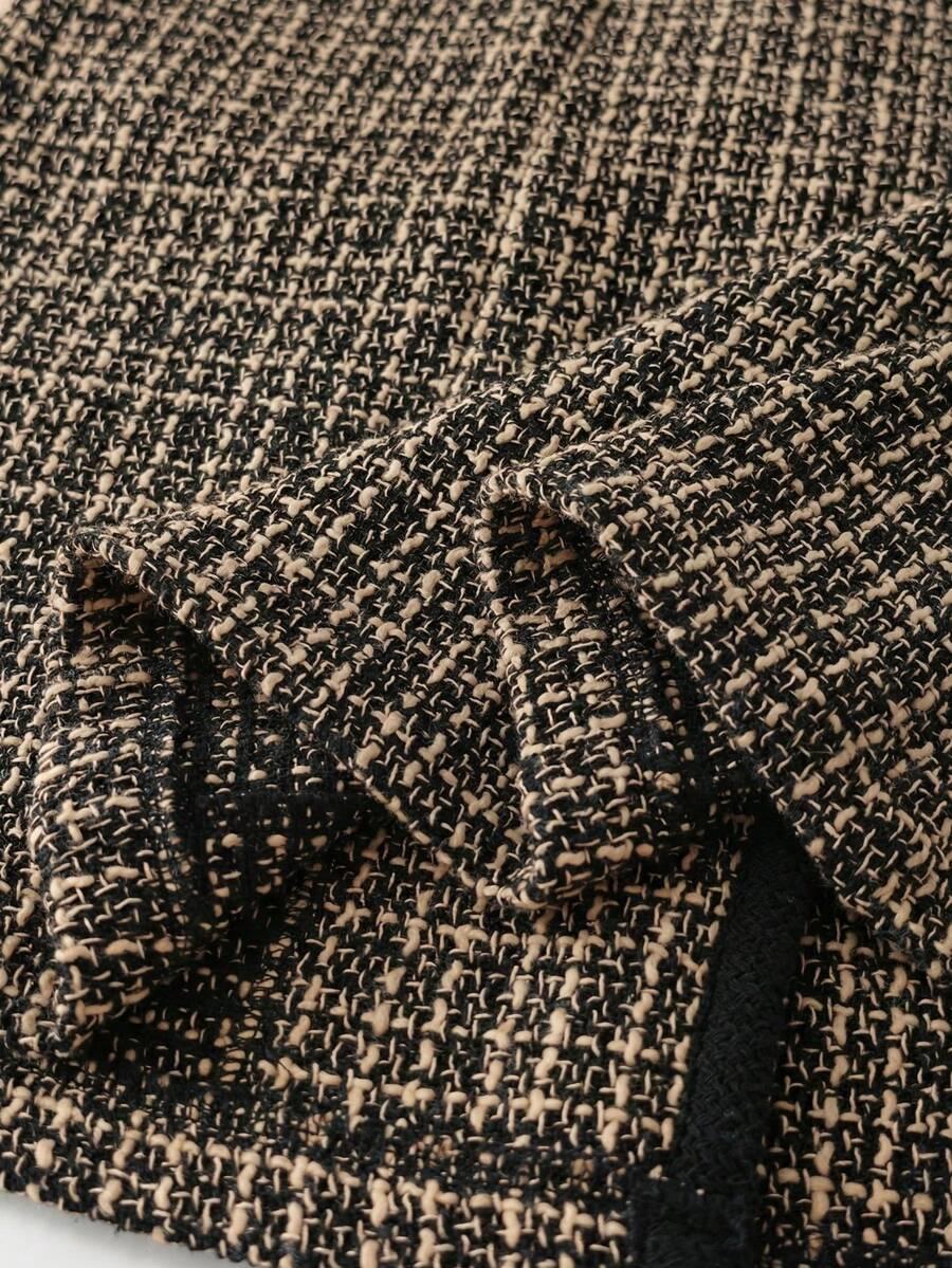 SUKIENKA BEZ RĘKAWÓW TWEED