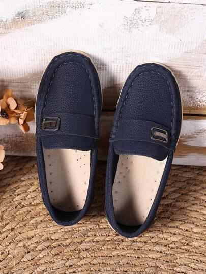 GRANATOWE MOKASYNY CASUAL 